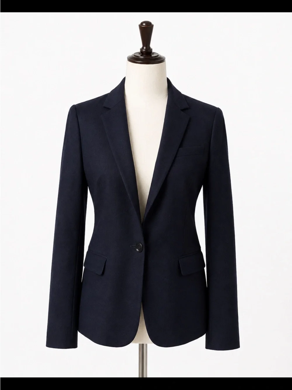 J.Crew Regent Blazer in Navy Blue Wool Bland Size 8 ~ Pristine
